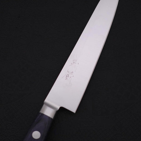 Petty knife AUS-8 Polished Western Blue Handle 150mm