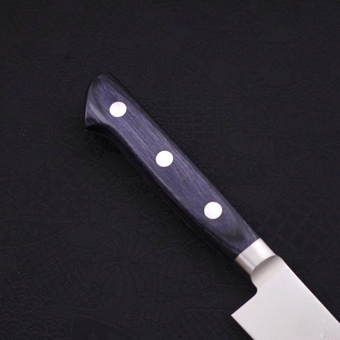 Petty knife AUS-8 Polished Western Blue Handle 150mm