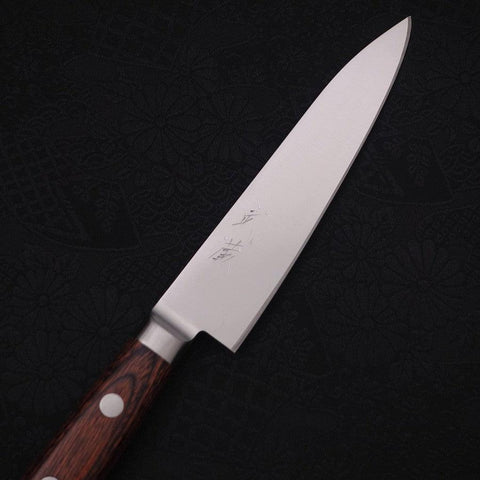 Petty Knife AUS-8 Polished Western Mahogany Handle 120mm
