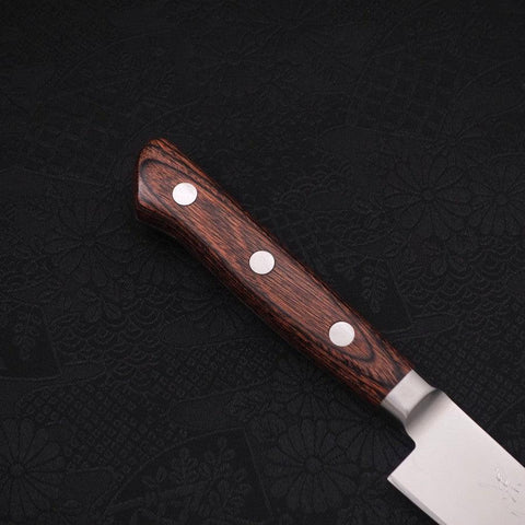 Petty Knife AUS-8 Polished Western Mahogany Handle 120mm