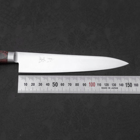 Petty knife AUS-8 Polished Western Mahogany Handle 150mm