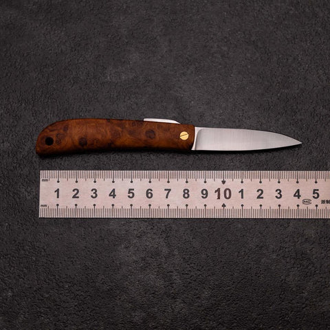 Pocket Knife VG-10 Karin 60mm with Leather Sheath