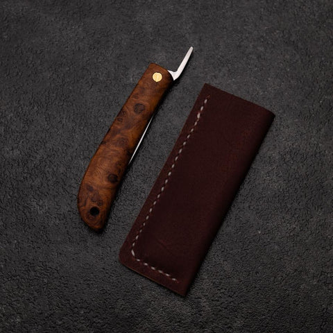 Pocket Knife VG-10 Karin 60mm with Leather Sheath