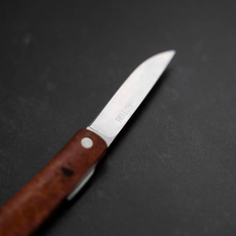 Pocket Knife VG-10 Karin Outdoor Knives 60mm with Leather Sheath