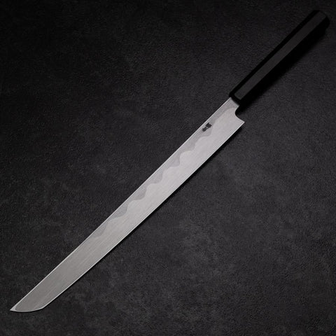Sakimaru Takohiki Blue Steel #2 Kasumi Buffalo Ebony Handle 300mm