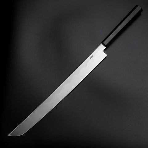 Sakimaru Takohiki Blue Steel #2 Kasumi Buffalo Ebony Handle 320mm