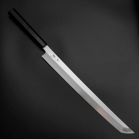 Sakimaru Takohiki Blue Steel #2 Kasumi Buffalo Ebony Handle 320mm