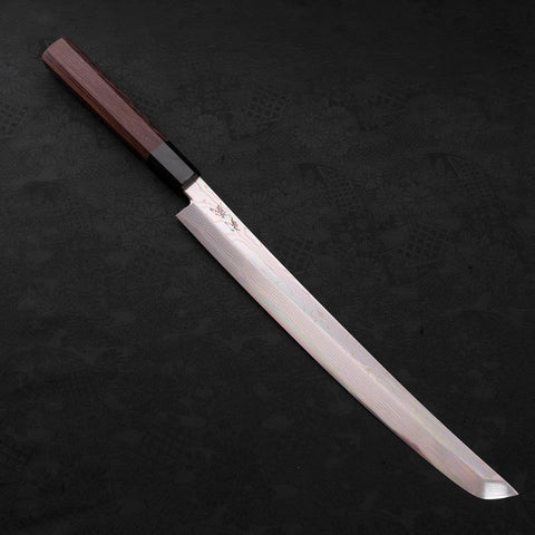 Sakimaru Takohiki Silver Steel #3 Damascus Buffalo Wenge Handle 300mm