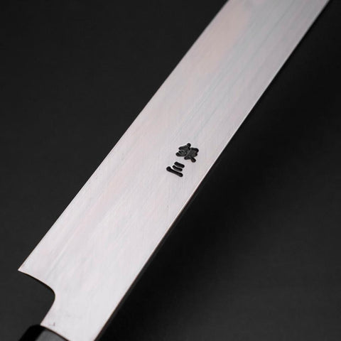 Sakimaru Takohiki Silver Steel #3 Kasumi Buffalo Ebony Handle 300mm (Sori)