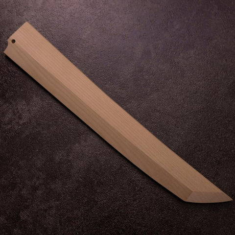 Sakimaru Takohiki White Steel #2 Moon-Fuji Water Honyaki Buffalo Ebony Handle 270mm with Magnolia Sheath