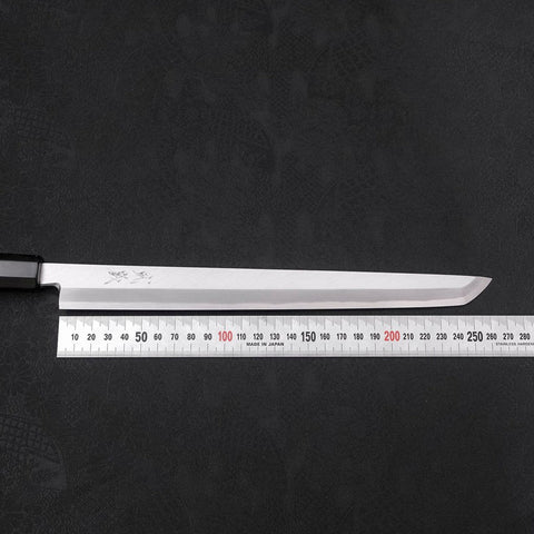 Sakimaru Takohiki White Steel #2 Kasumi Buffalo Ebony Handle 270mm