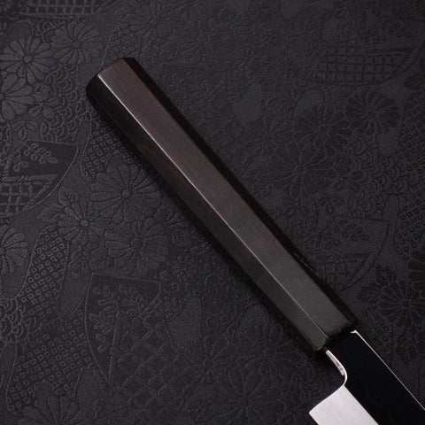 Sakimaru Takohiki White Steel #2 Moon-Fuji Water Honyaki Buffalo Ebony Handle 270mm