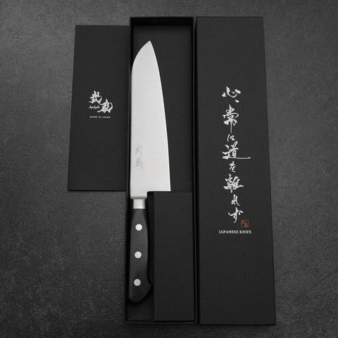 Santoku 440C Polished Western Handle 180mm