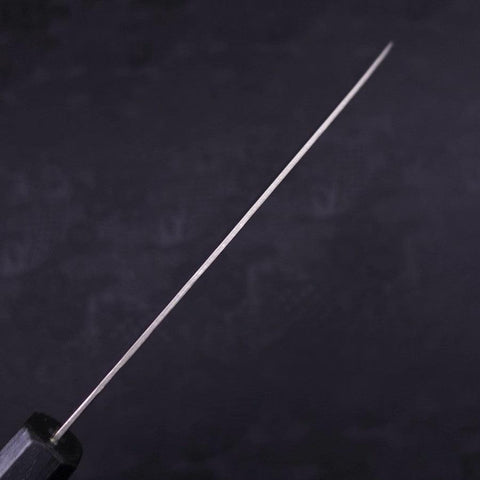 Santoku AUS-10 Nashiji Damascus Dark Blue Urushi Handle 165mm