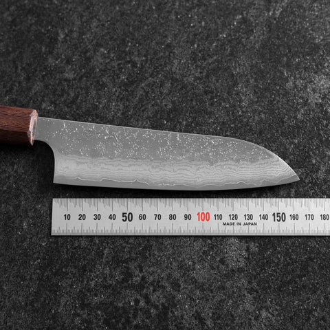 Santoku AUS-10 Nashiji Damasco Mango de Wengué 165mm