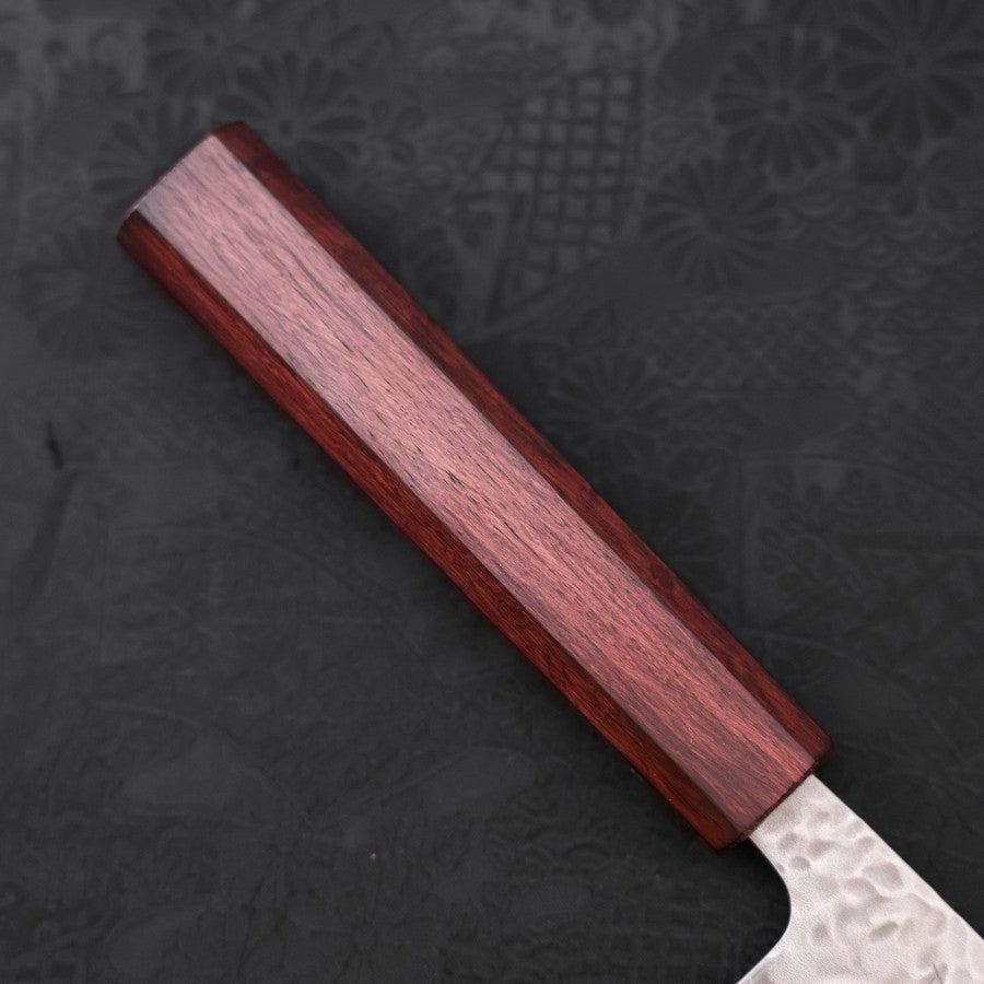 Santoku AUS-10 Tsuchime Damasco Mango Urushi Morado 165 mm