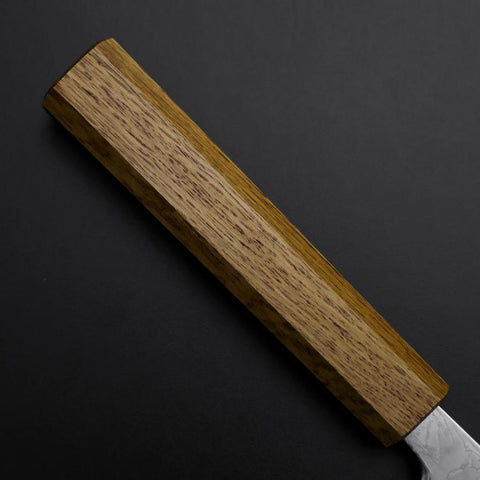 Santoku AUS-10 Wave Nickel Damascus Oak Handle 165mm