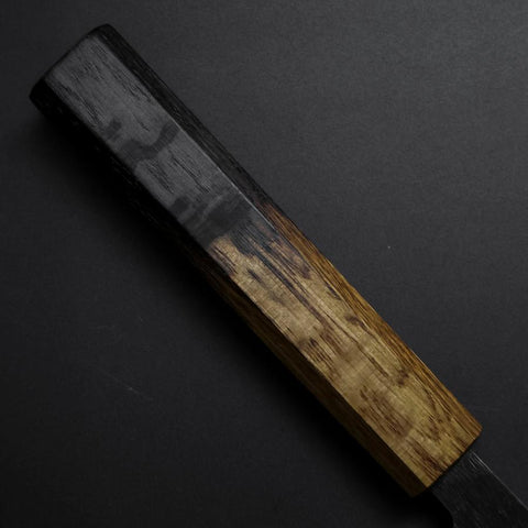 Santoku Blue Steel #2 Kurouchi Yaki-Urushi Handle 165mm
