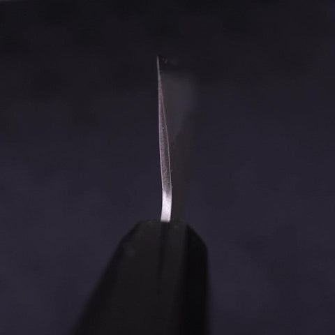 Santoku Blue Steel #2 Nashiji Stainless Clad Ebony Handle 165mm