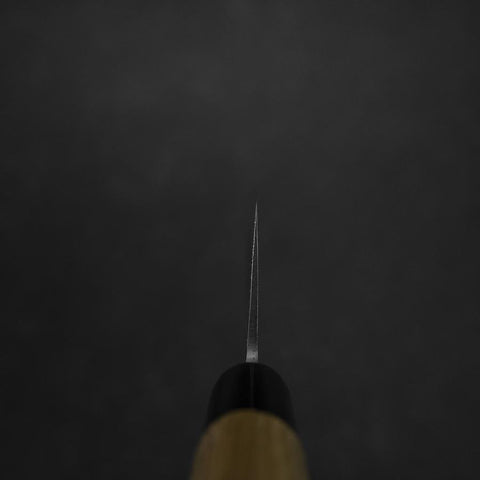 Santoku Blue Steel #2 Nashiji Stainless Yew Handle 165mm