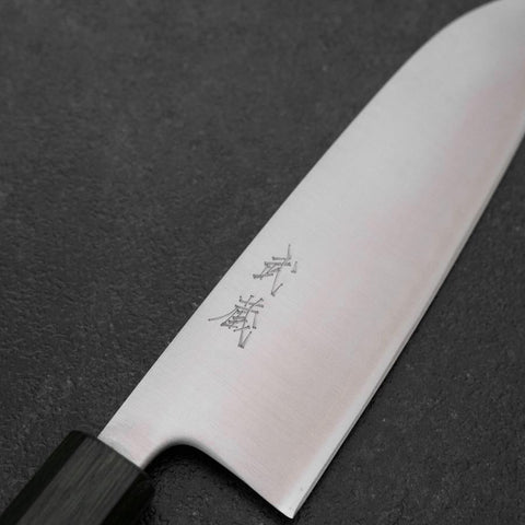 Santoku Blue Super Poli Manche Urushi Vert 165mm