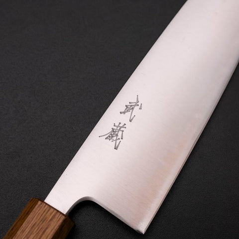 Santoku Blue Super Polished Yaki Urushi Handle 165mm