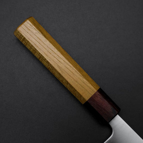 Santoku Blue Super Polished Zelkova Handle 165mm