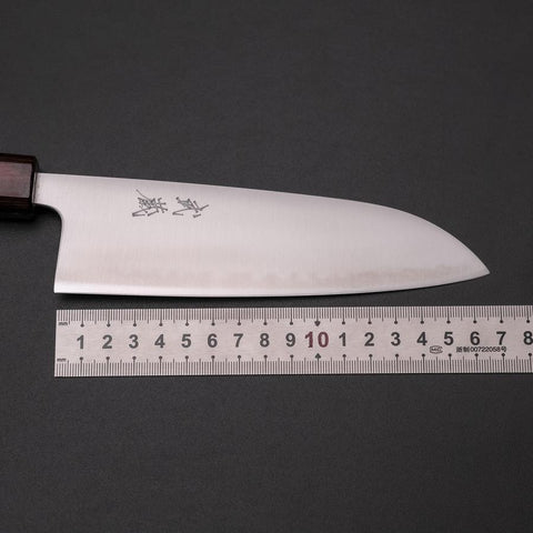 Santoku Blue Super Polished Zelkova Handle 165mm