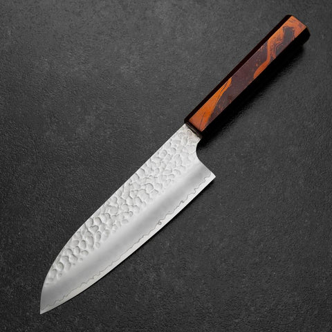 Santoku HAP-40 Tsuchime Red Urushi Handle 180mm