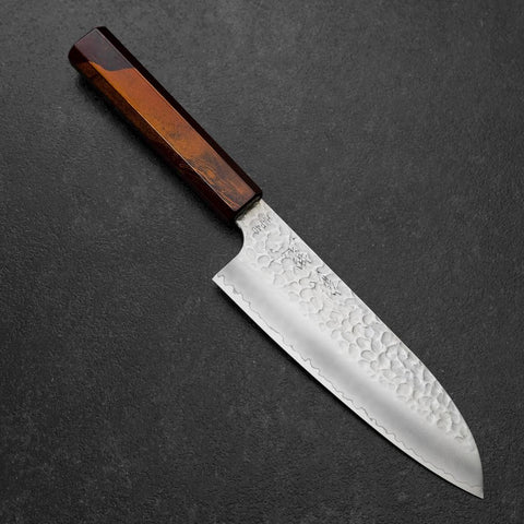 Santoku HAP-40 Tsuchime Red Urushi Handle 180mm