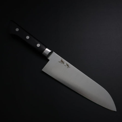 Santoku Molybdenum Polished Western Black Handle 175mm