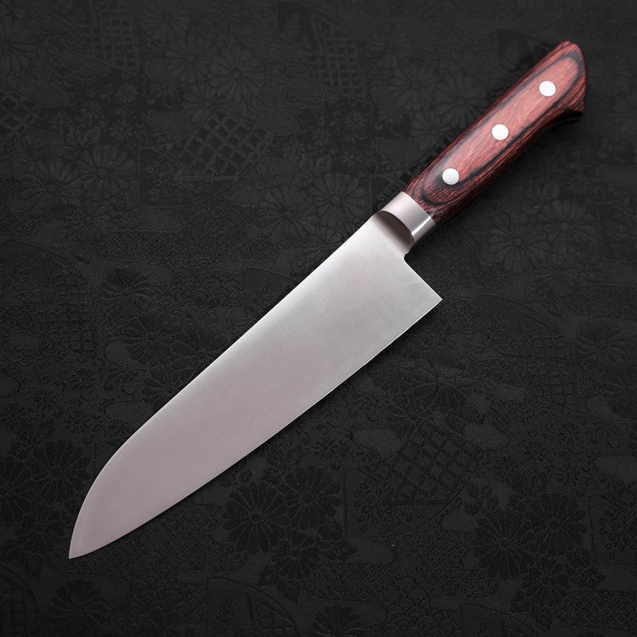 Santoku Molibdeno Pulido Mango Occidental de Caoba 180mm