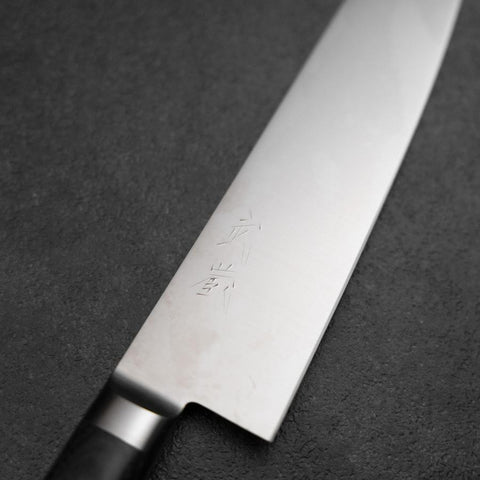 Santoku Molybdenum Polished Western Purple Handle 180mm