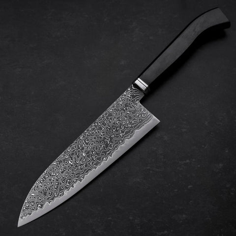 Santoku SG-2 Black Damascus Western Ebony Handle 180mm