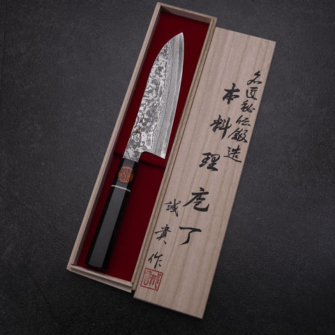 Santoku SG-2 Damascus Ebony Handle 165mm