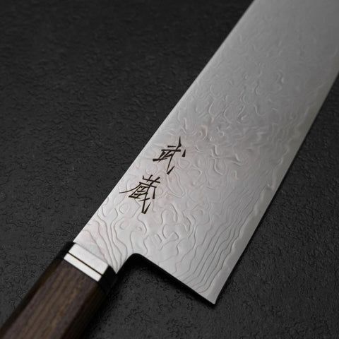 Santoku SG-2 Damascus Western Golden Ebony Handle 180mm