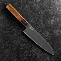 Santoku SG-2 Polished Ovangkol Handle 180mm (7”)-[Musashi]-[Japanese-Kitchen-Knives]
