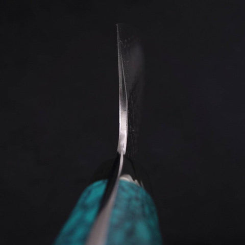 Santoku SG-2 Tsuchime Turquoise Green Handle 170mm