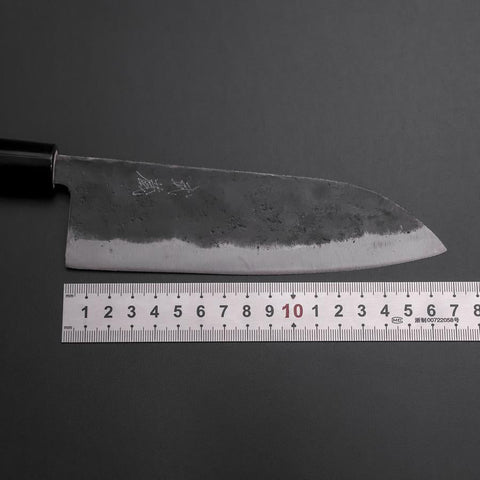 Santoku SK Steel Kurouchi Kurigata Magnolia Handle 165mm