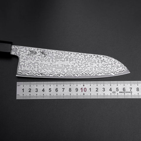 Santoku SLD Black Damascus Ebony Handle 170mm