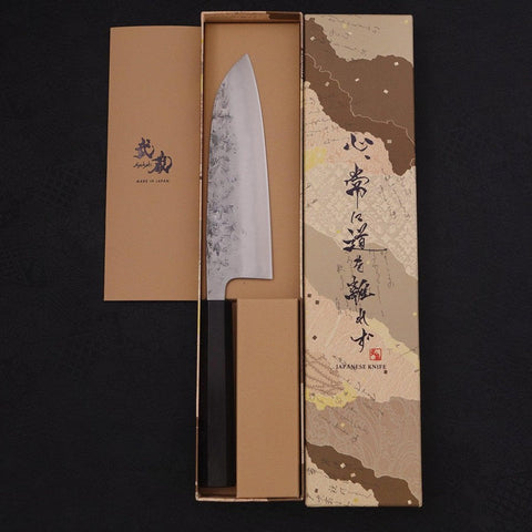 Santoku SLD Nashiji Washi Buffalo Ebony Handle 165mm