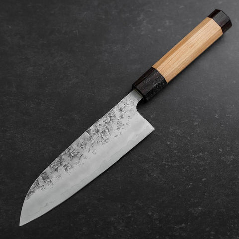 Santoku SLD Nashiji Washi Double Shitan Capped Cherry Handle  165mm