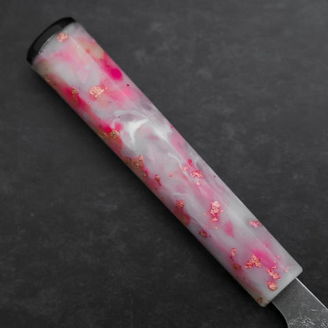 Santoku SLD Nashiji Washi Ocean Sakura Rose Gold Handle 165mm