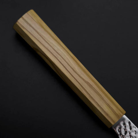 Santoku SLD Nickel Tsuchime Colored Damascus Olive Handle 170mm Limited Edition