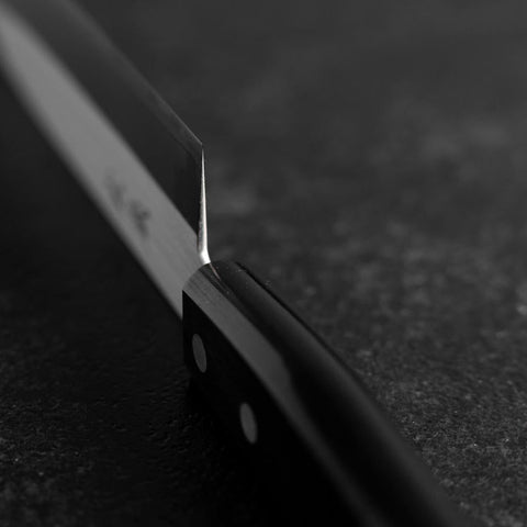 Santoku SLD Polished Western Black Handle 165mm (Tsuba Nashi)