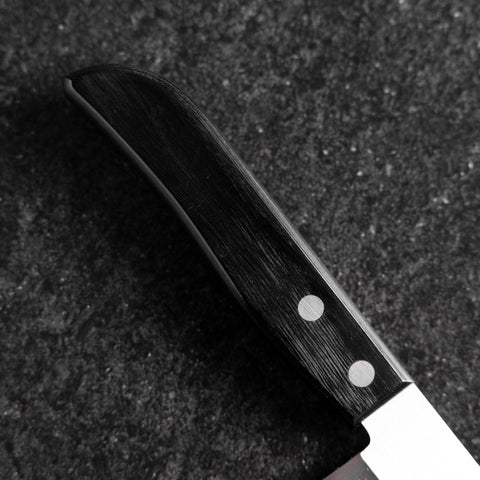 Santoku SLD Polished Western Black Handle 165mm (Tsuba Nashi)