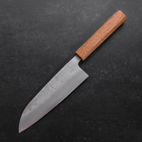 Santoku Silver Steel #3 Nashiji Oak Handle 165mm