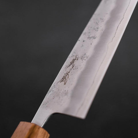 Santoku Silver Steel #3 Nashiji Oak Handle 165mm
