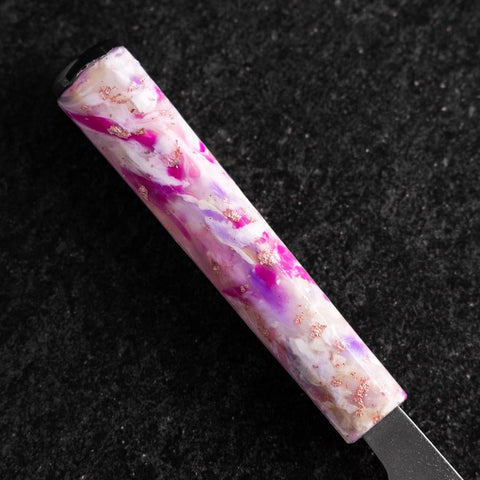 Santoku Silver Steel #3 Nashiji Ocean Sakura Handle 165mm (6.5”)