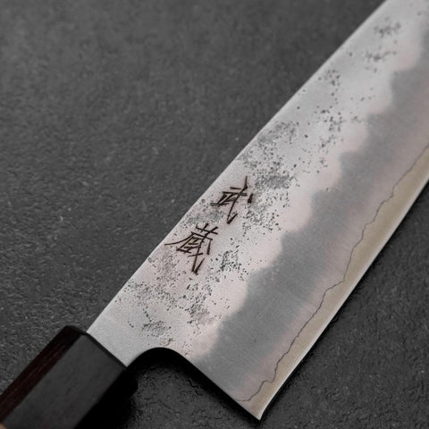 Santoku Silver Steel #3 Nashiji Walnut Handle 165mm